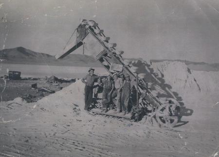 salt tractor and members from 1930s